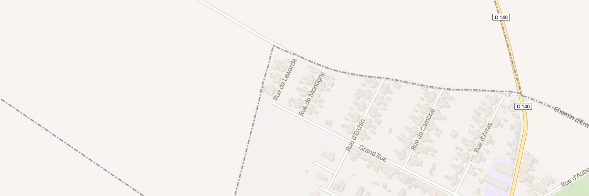 Plan du 3 Rue de Montigny à Monchecourt