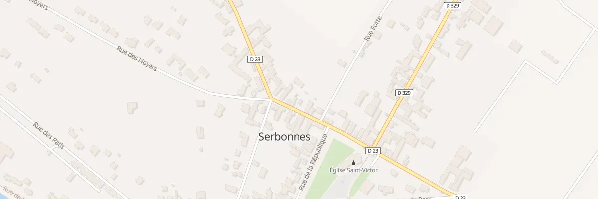 Plan du 28 Rue du Mal Leclerc à Serbonnes