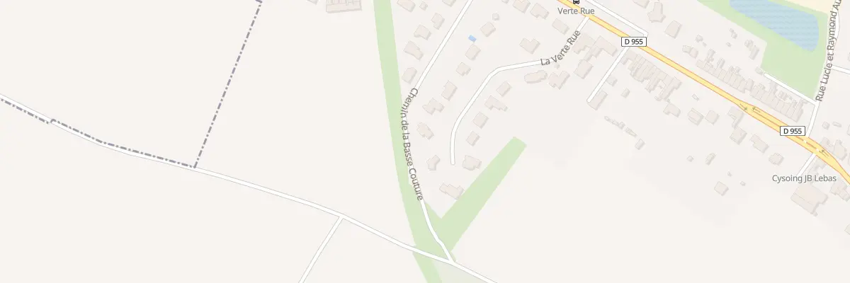 Plan du 857O Rue Jean-baptiste Lebas à Cysoing