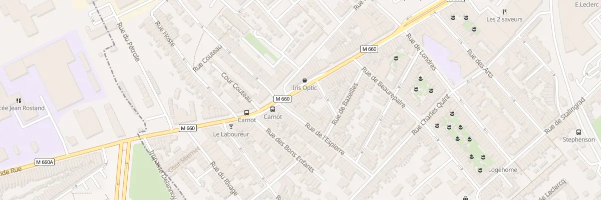 Plan du 257 Rue Carnot à Wattrelos