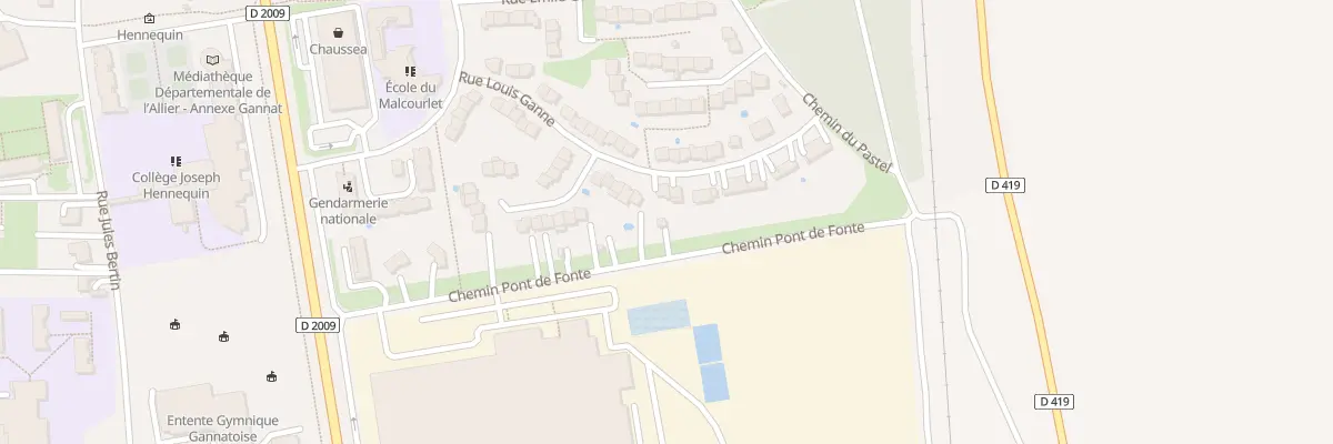 Plan du 21 Rue Louis Ganne à Yzeure