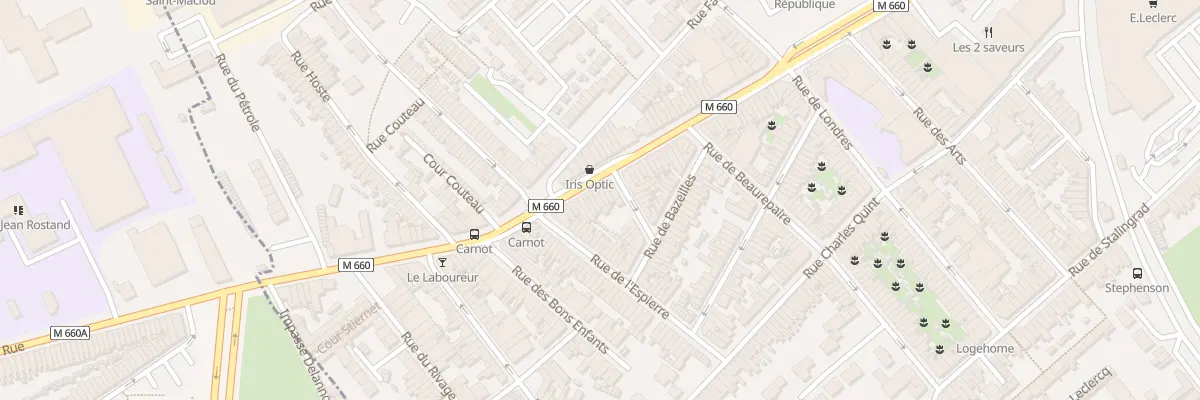 Plan du 249 Rue Carnot à Wattrelos