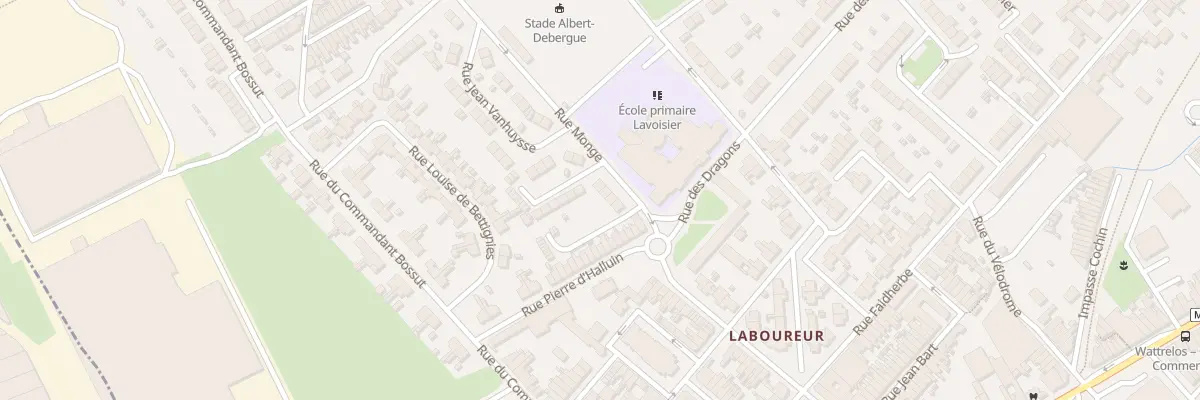 Plan du 158 Rue Monge à Wattrelos