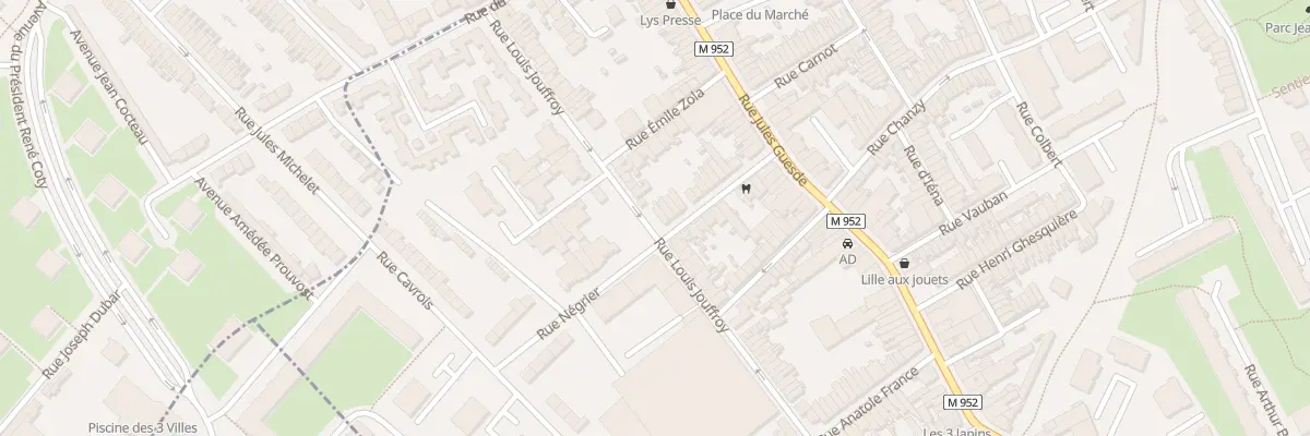 Plan du 24 Rue Négrier à Lys-lez-Lannoy