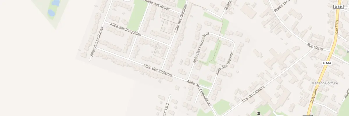 Plan du 29 All des Glycines à Masnières