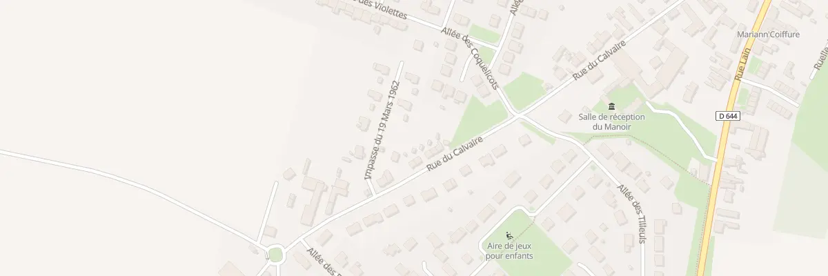 Plan du 44 Rue du Calvaire à Masnières