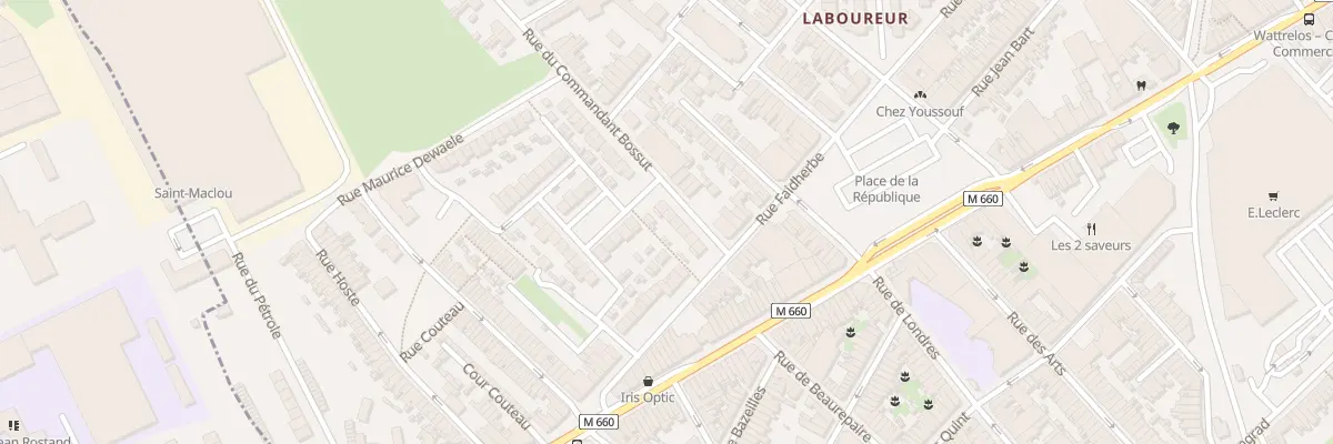 Plan du 9 Rue du Commandant Bossut à Wattrelos