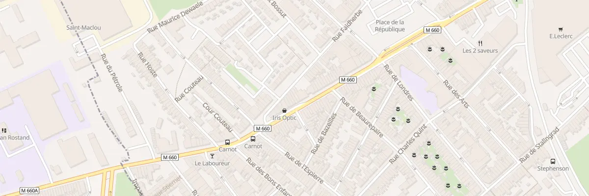 Plan du 274 Rue Carnot à Wattrelos
