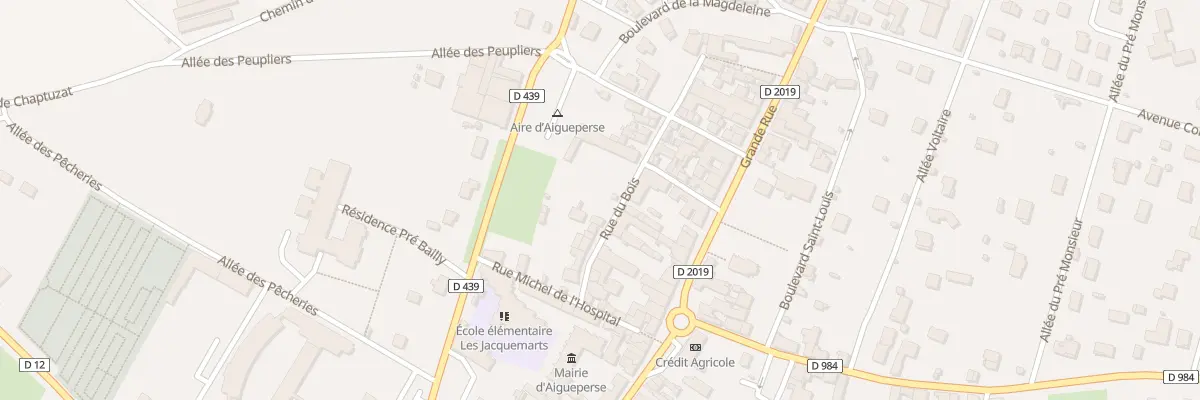 Plan du 15 Rue du Bois à Aigueperse