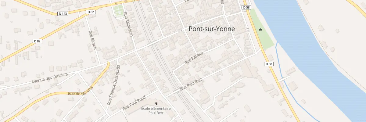 Plan du 20 Rue Pasteur à Pont-sur-Yonne