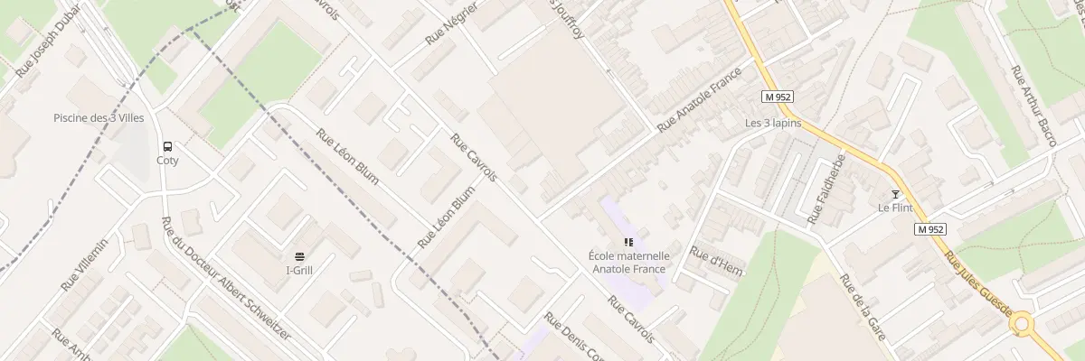 Plan du 52 Rue Anatole France à Lys-lez-Lannoy