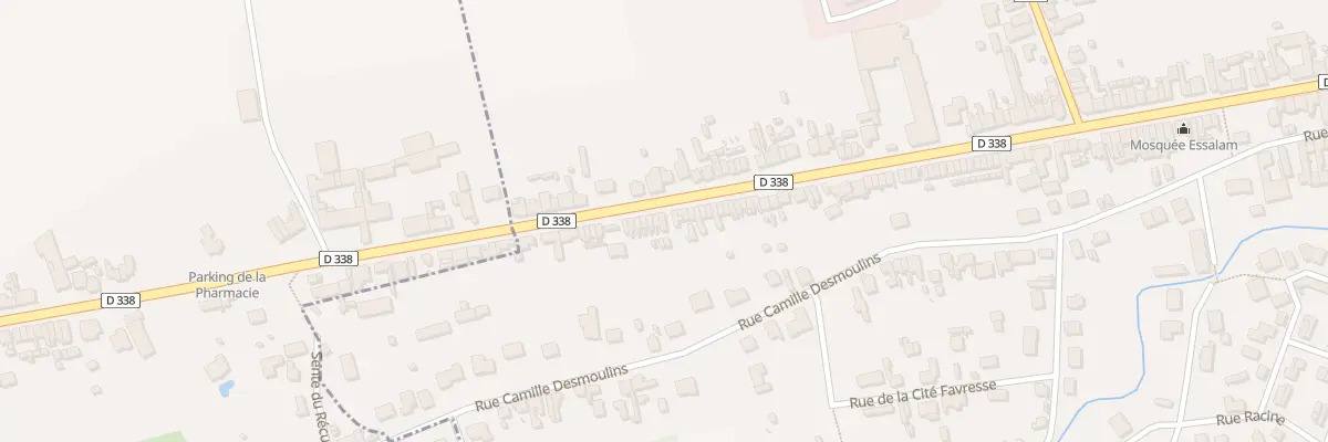 Plan du 101 Rue Mal de Lattre de Tassigny à Chauny