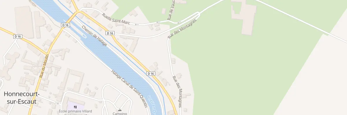 Plan du 7 Rue des Montagnes à Honnecourt-sur-Escaut
