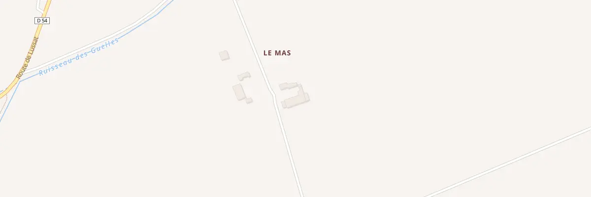 Plan du 5001 Le Mas à Malintrat