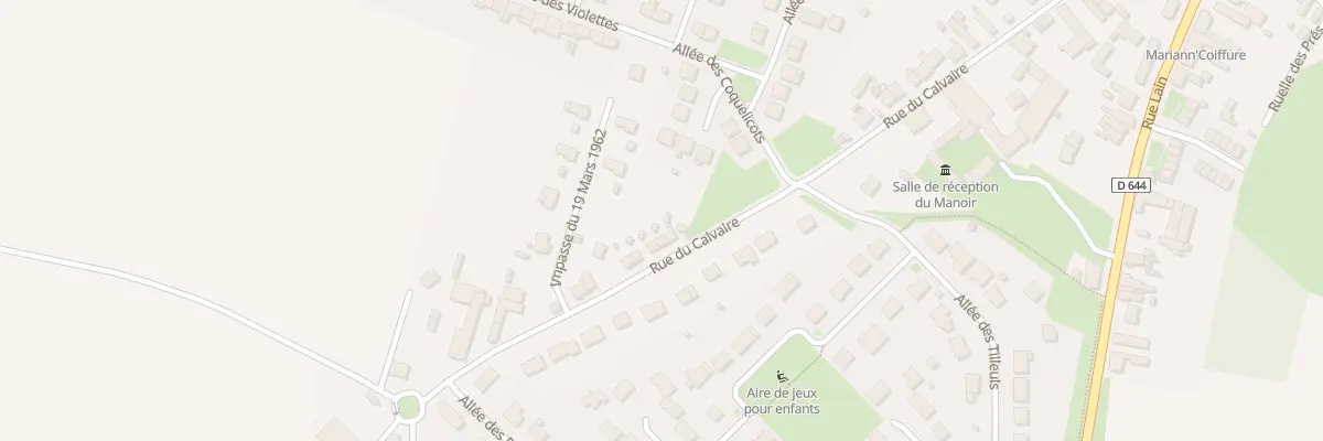 Plan du 38 Rue du Calvaire à Masnières
