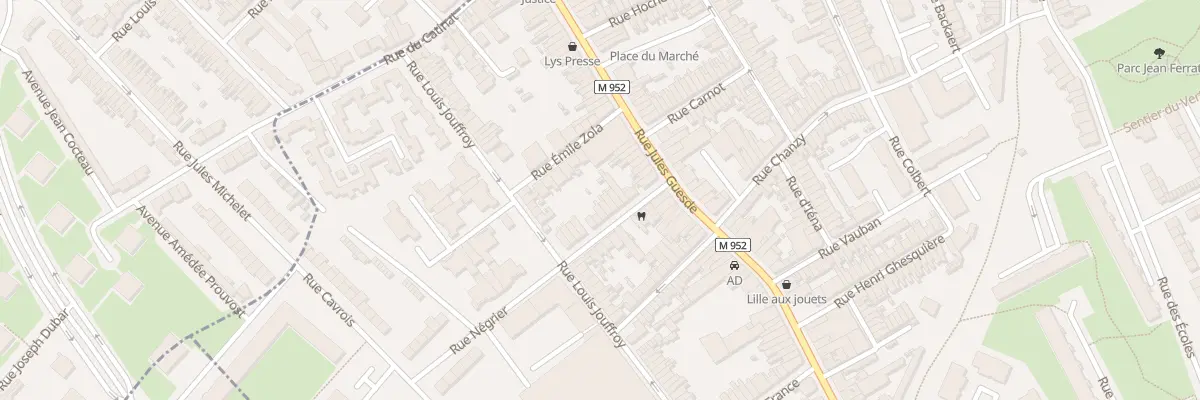 Plan du 8 Rue Négrier à Lys-lez-Lannoy