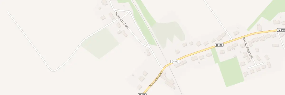 Plan du 3 Rue de la Gare à Abancourt