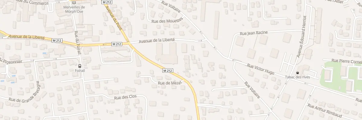 Plan du 25 Av du Pont à Cournon-d’Auvergne