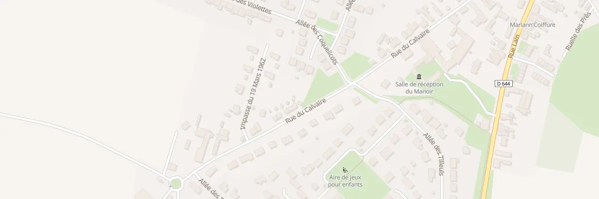 Plan du 36 Rue du Calvaire à Masnières
