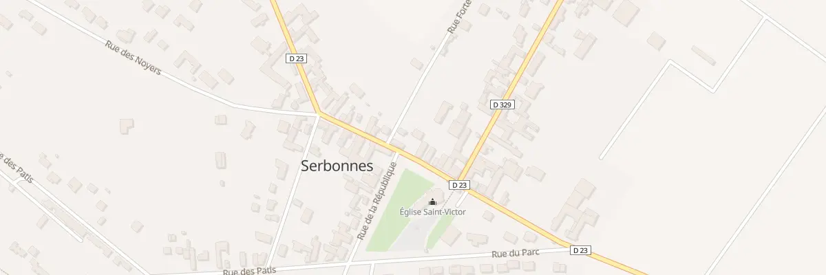 Plan du 22 Rue du Mal Leclerc à Serbonnes