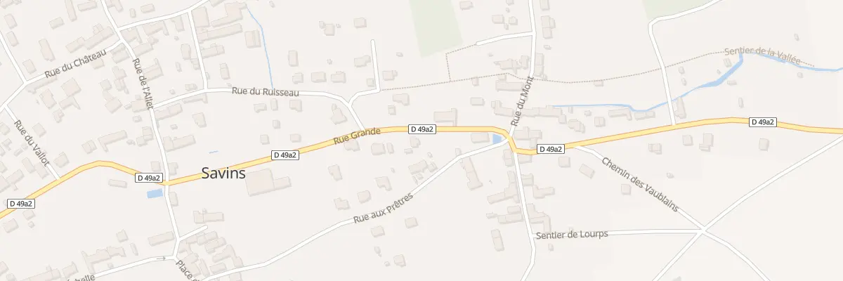 Plan du 19 Rue Grande à Savins