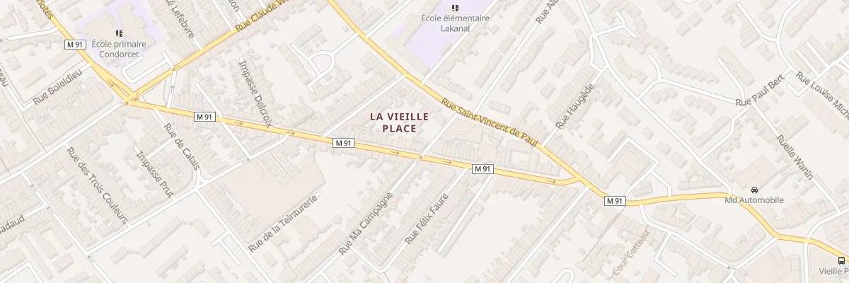 Plan du 110 Rue Henri Briffaut à Wattrelos