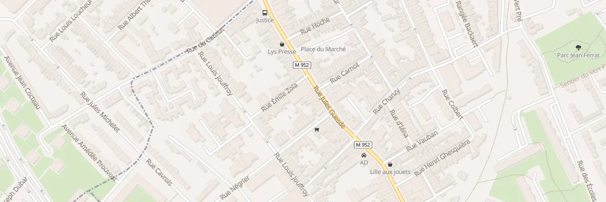 Plan du 129 Rue Jules Guesde à Lys-lez-Lannoy