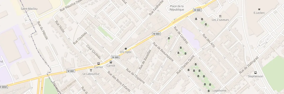 Plan du 229 Rue Carnot à Wattrelos