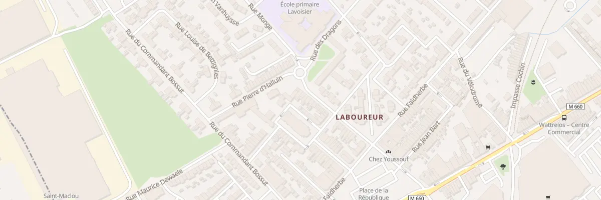 Plan du 23 Rue Lafayette à Wattrelos