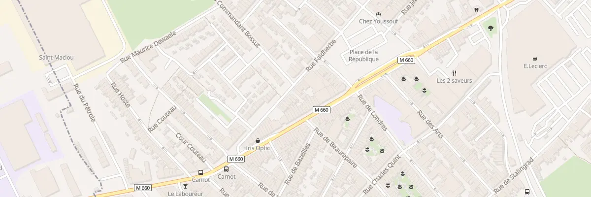 Plan du 285 Rue Faidherbe à Wattrelos