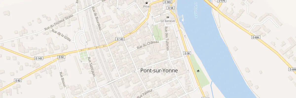 Plan du 11 Rue du Château à Pont-sur-Yonne