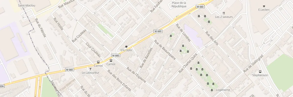 Plan du 10 Rue de Bazeilles à Wattrelos
