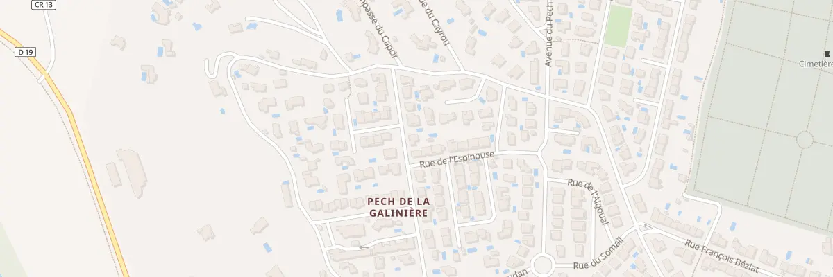 Plan du 9 Rue des Cévennes à Béziers