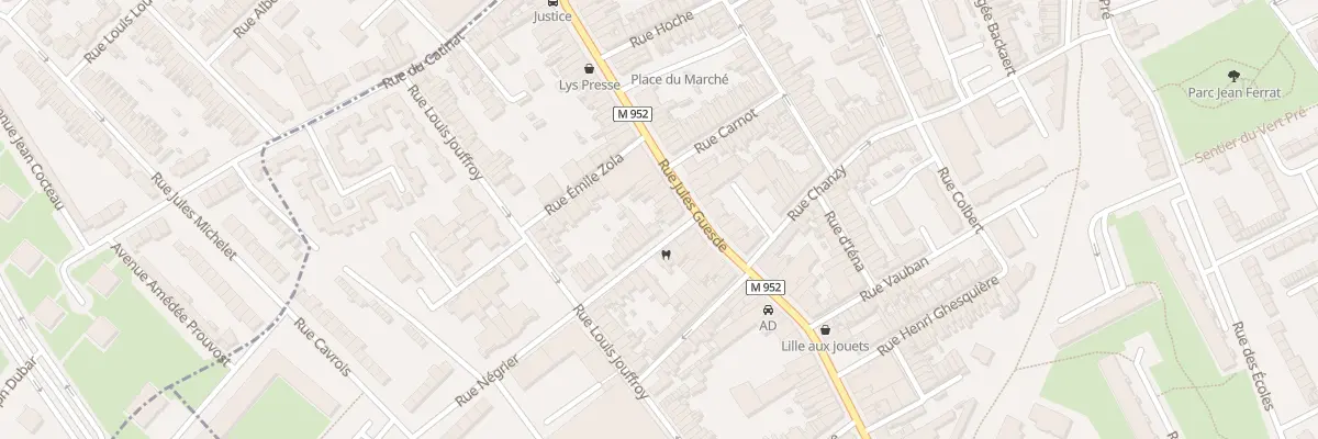Plan du 119 Rue Jules Guesde à Lys-lez-Lannoy