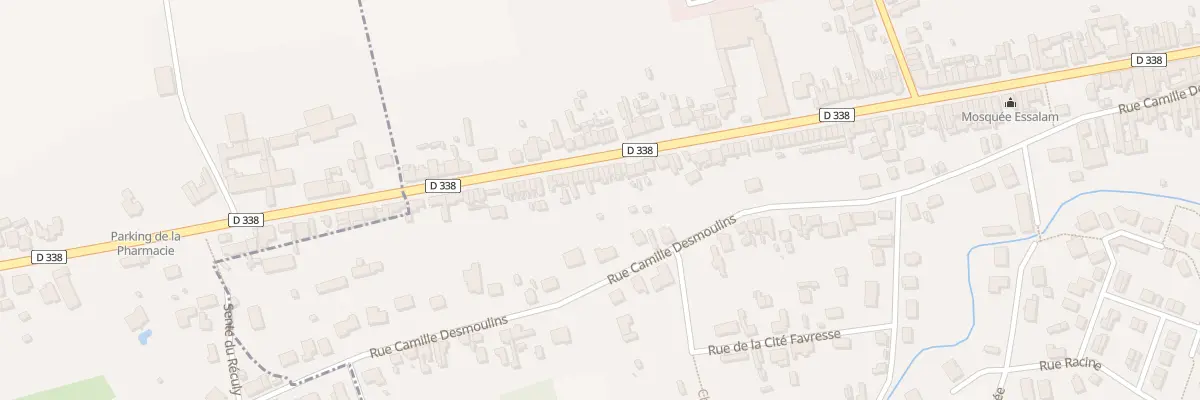 Plan du 83 Rue Mal de Lattre de Tassigny à Chauny