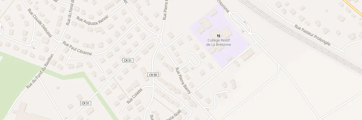 Plan du 13 Rue Pierre Banry à Pont-sur-Yonne