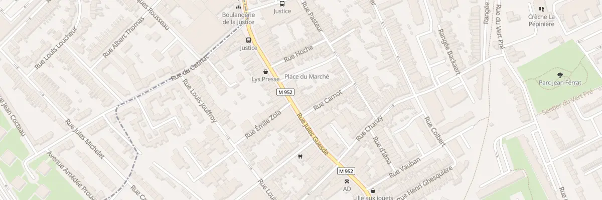 Plan du 110 Rue Jules Guesde à Lys-lez-Lannoy