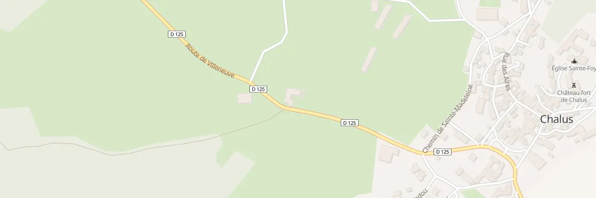Plan du 5002 Rte de Villeneuve à Chalus