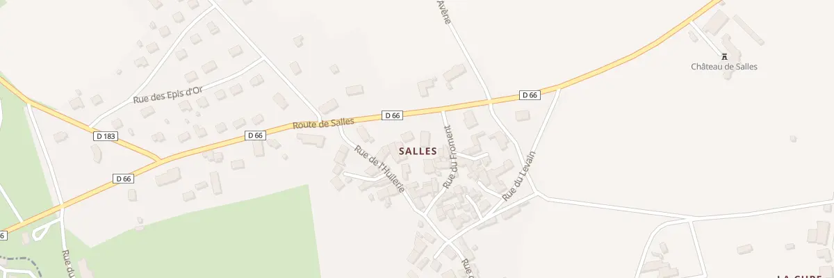 Plan du 38 Rte de Salles à Saint-Germain-de-Salles