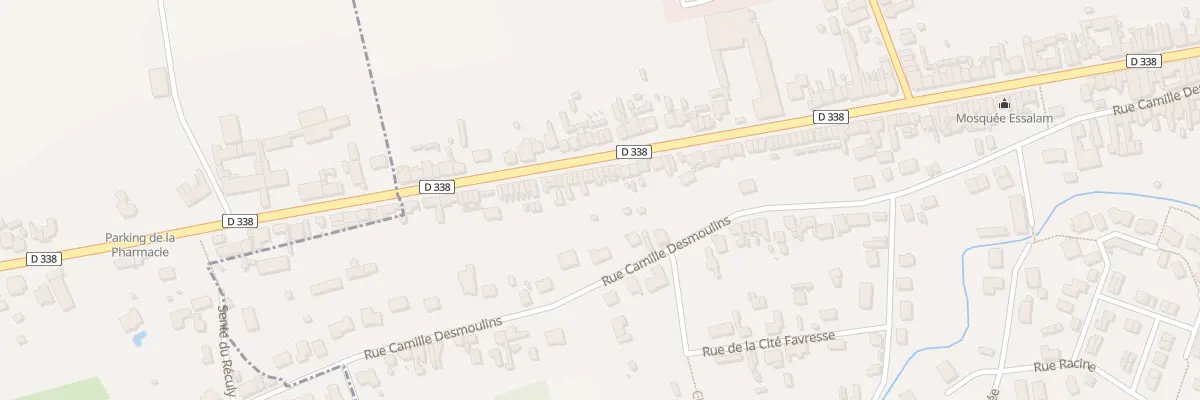 Plan du 81 Rue Mal de Lattre de Tassigny à Chauny