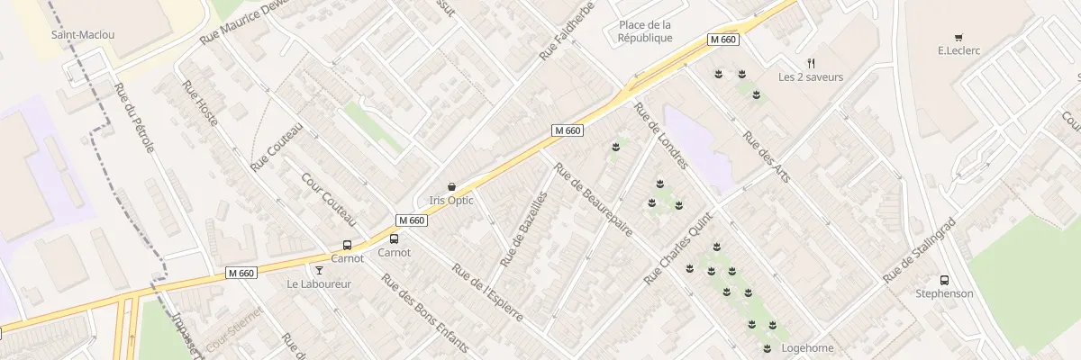 Plan du 2 Rue de Bazeilles à Wattrelos