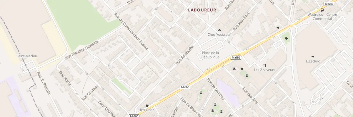 Plan du 276 Rue Faidherbe à Wattrelos