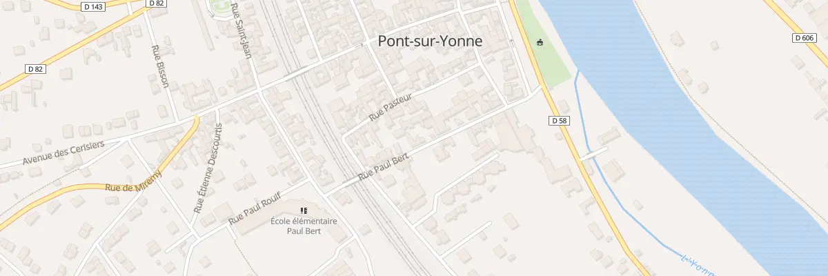 Plan du 20 Rue Paul Bert à Pont-sur-Yonne