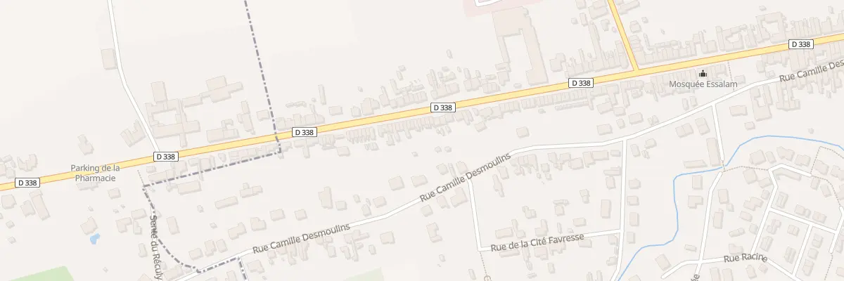 Plan du 79 Rue Mal de Lattre de Tassigny à Chauny