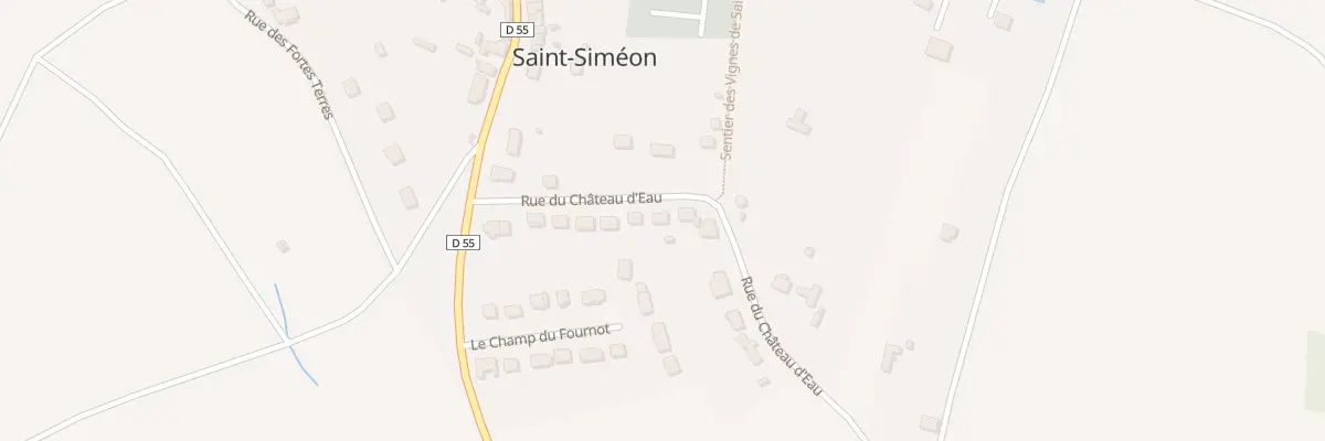 Plan du 14 Rue du Château d’Eau à Saint-Siméon