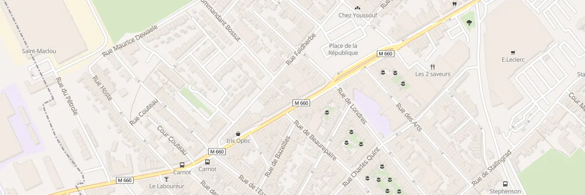 Plan du 248 Rue Carnot à Wattrelos