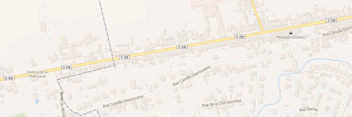 Plan du 75 Rue Mal de Lattre de Tassigny à Chauny
