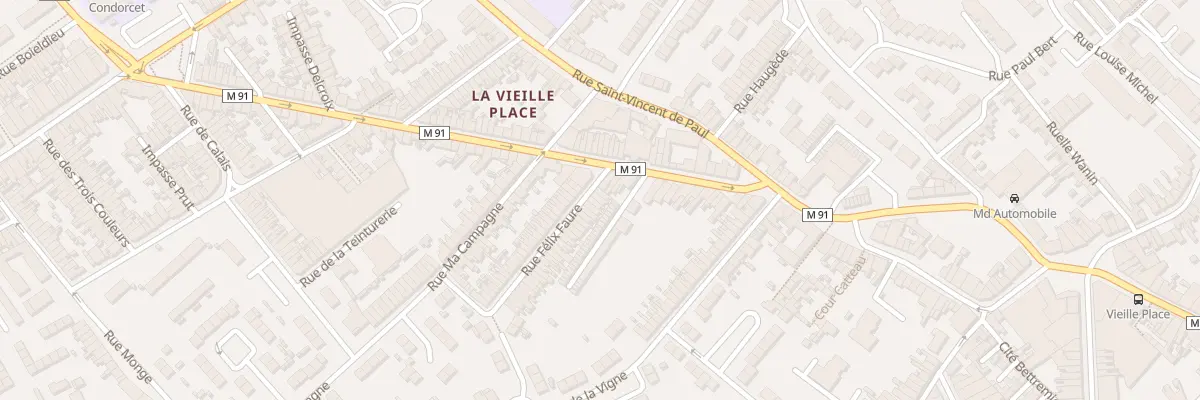 Plan du 3 Rue Félix Faure à Wattrelos
