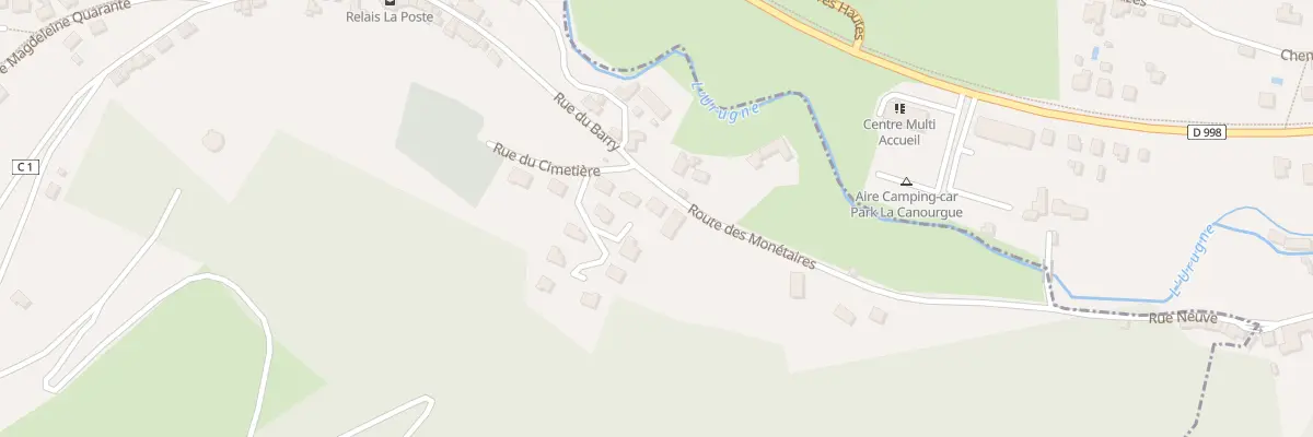Plan du 4 Rte des Monétaires à Banassac-Canilhac