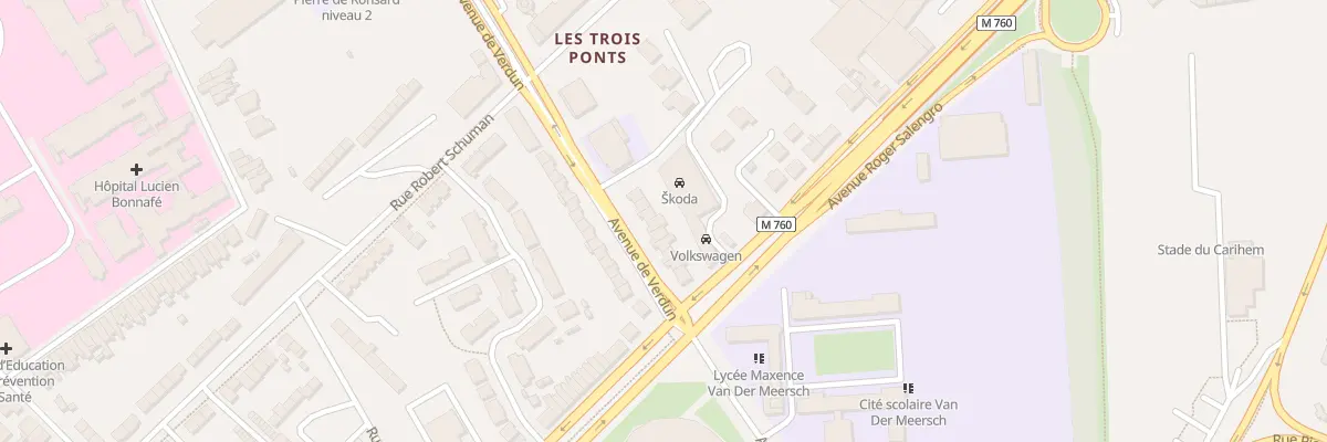 Plan du 213 Av de Verdun à Roubaix
